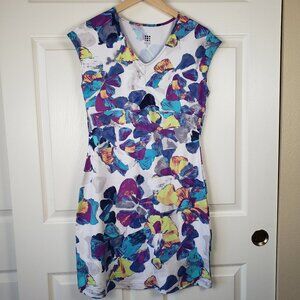 Title Nine Athletic Golf Tennis Abstract Floral Dress Size Small